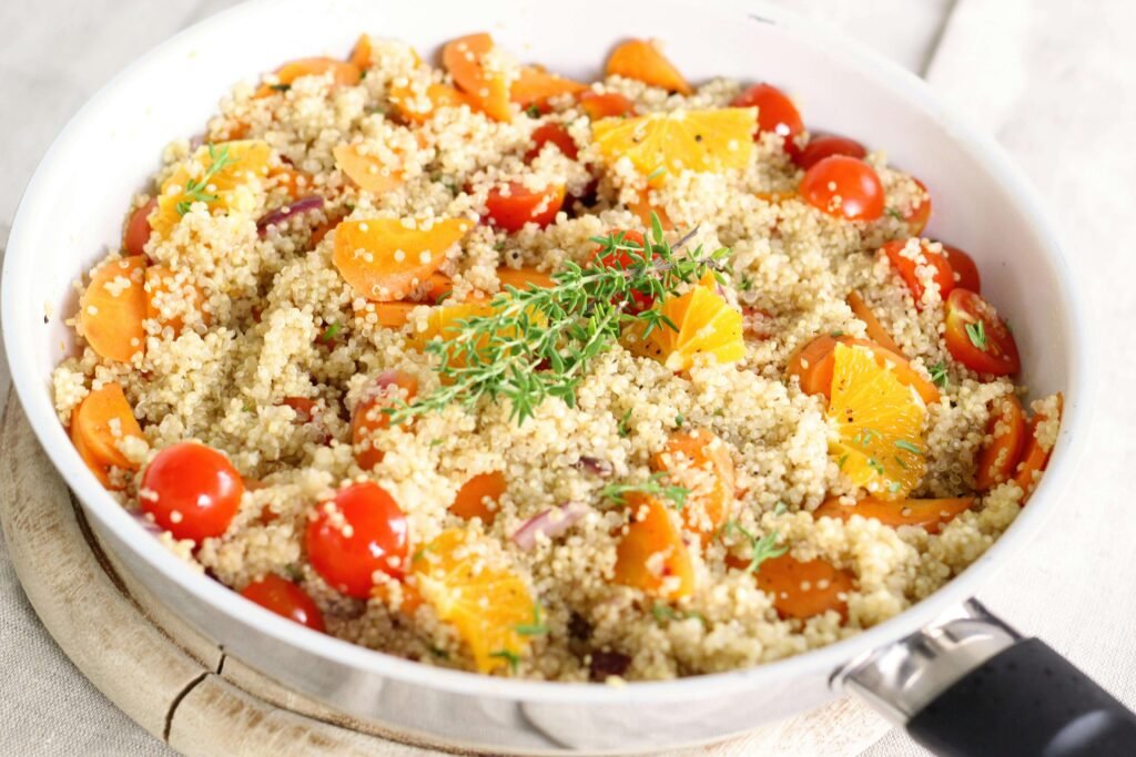Quinoa vegetable bowl for renal diet recipes
