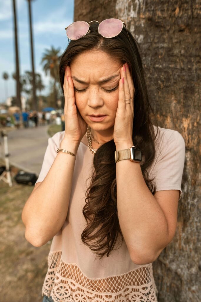 Headache caused by hidden signs of dehydration