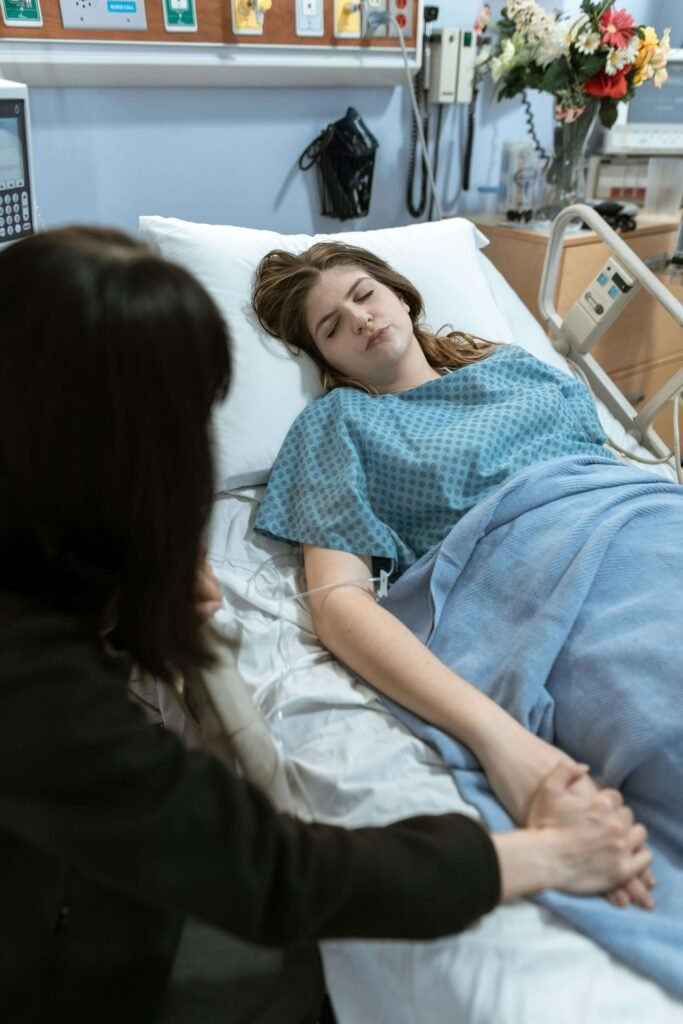 life after kidney transplant hospital recovery phase patient resting