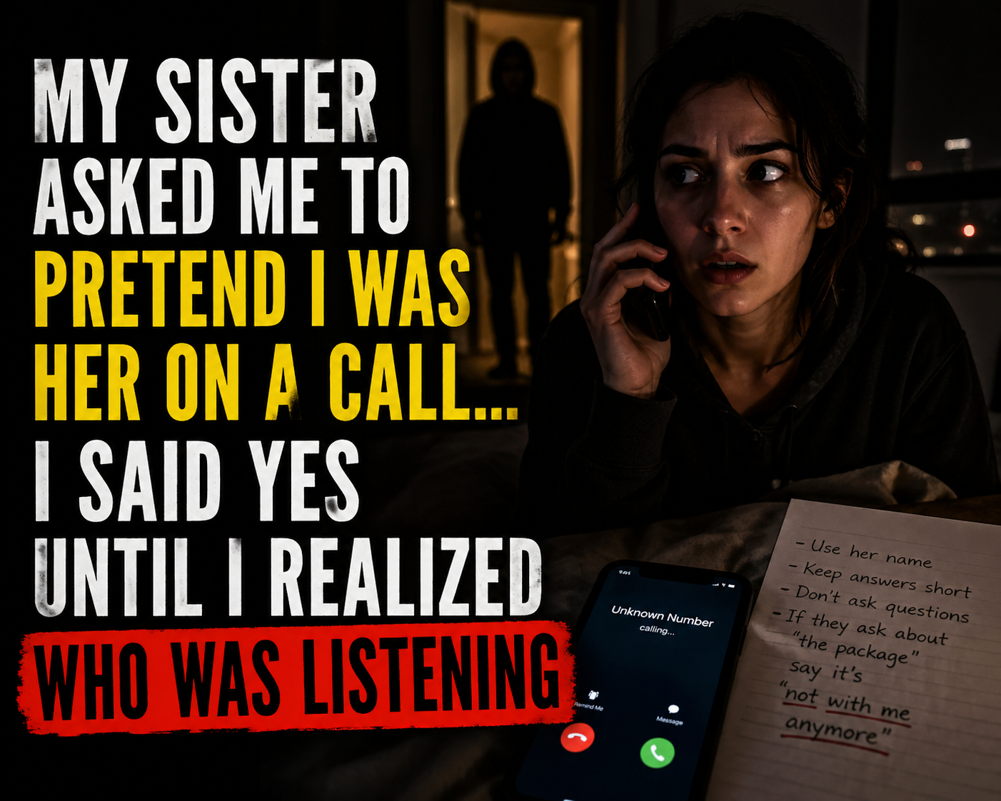 My Sister Asked Me to Pretend I Was Her on a Call…I Said Yes Until I Realized Who Was Listening