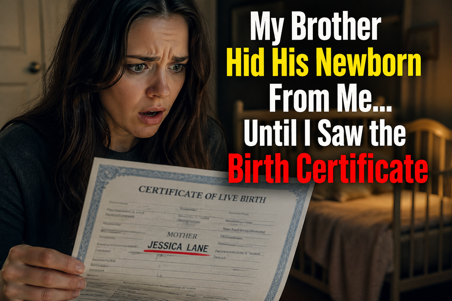 My Brother Hid His Newborn From Me… Until I Saw the Birth Certificate