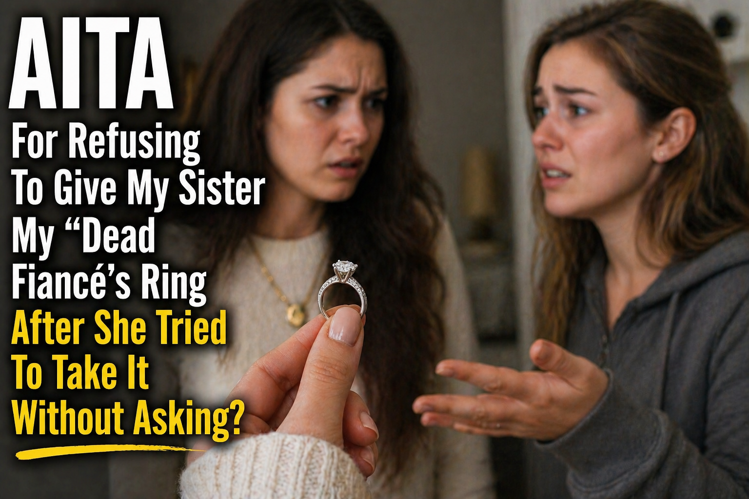 AITA For Refusing To Give My Sister My “Dead Fiancé’s Ring” After She Tried To Take It Without Asking?