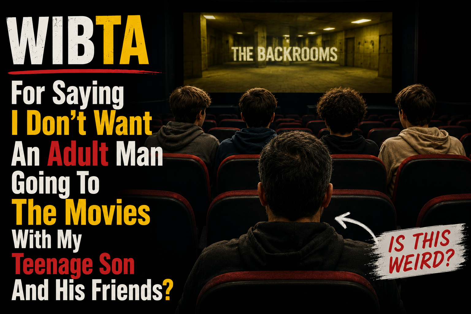 WIBTA For Saying I Don’t Want An Adult Man Going To The Movies With My Teenage Son And His Friends?