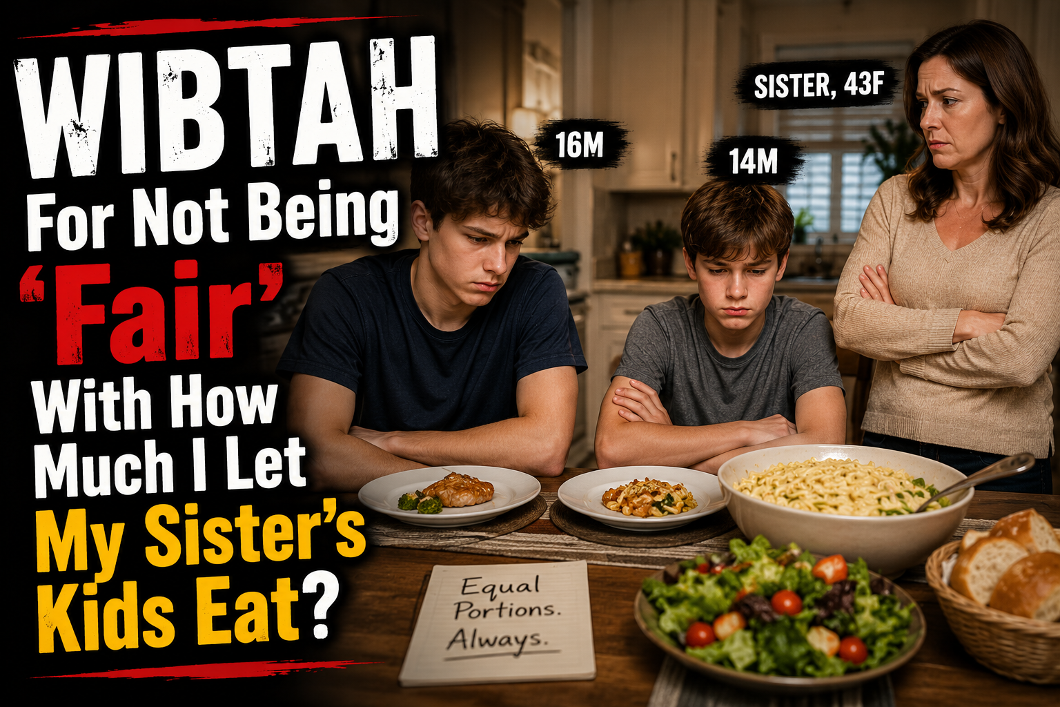 WIBTAH For Not Being ‘Fair’ With How Much I Let My Sister’s Kids Eat?