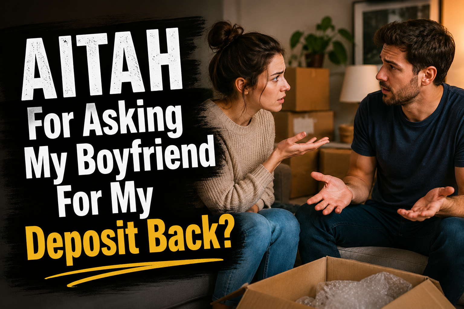 AITAH For Asking My Boyfriend For My Deposit Back?