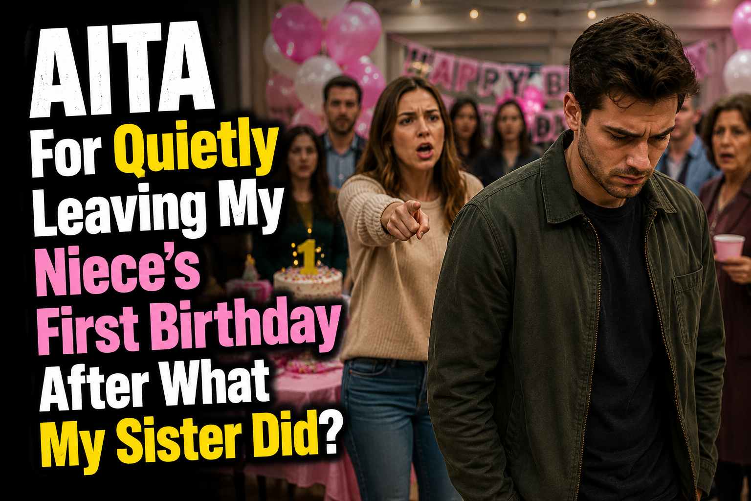 AITA For Quietly Leaving My Niece’s First Birthday After What My Sister Did?