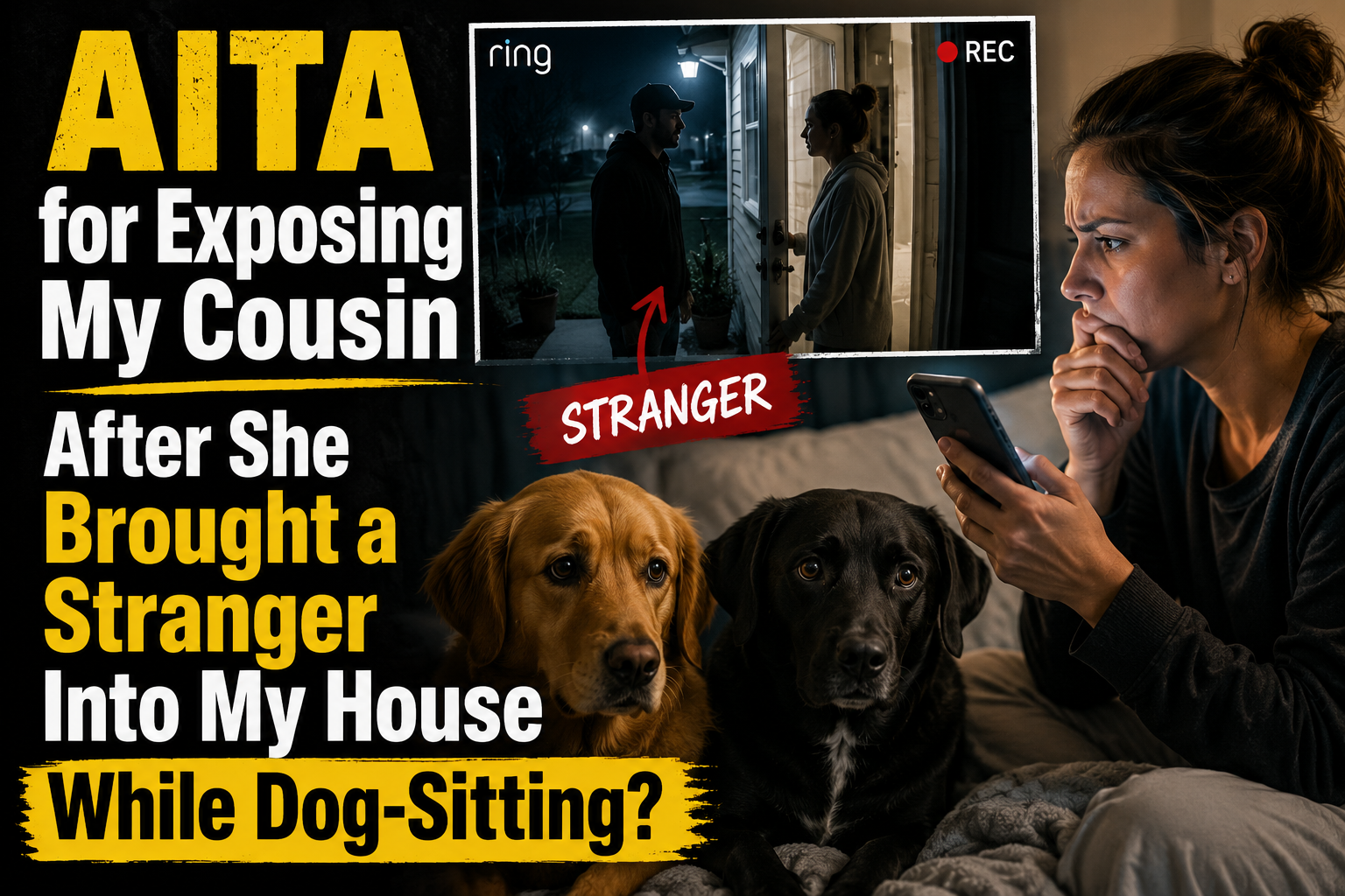 AITA for Exposing My Cousin After She Brought a Stranger Into My House While Dog-Sitting?